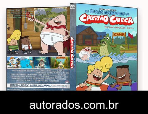 As Épicas Aventuras do Capitão Cueca 3ª Temporada Completa (2019) DVD-R AUTORADO –