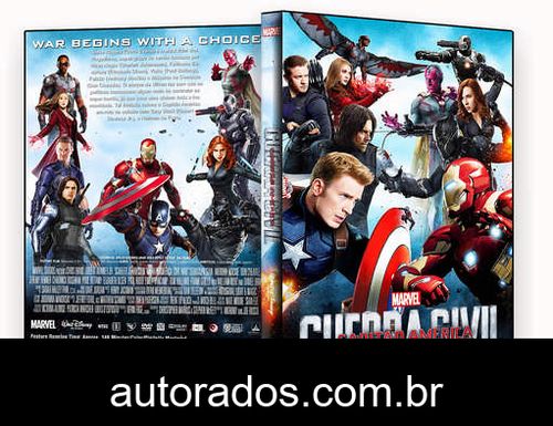 Capitão América: Guerra Civil (2016) DVD-R OFICIAL –