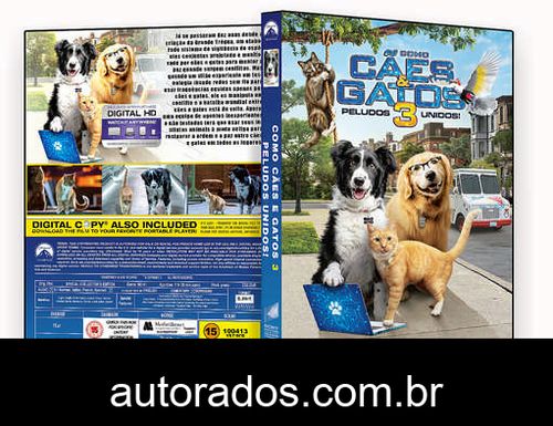 Como Cães e Gatos 3: Peludos Unidos! (2020) DVD-R AUTORADO –
