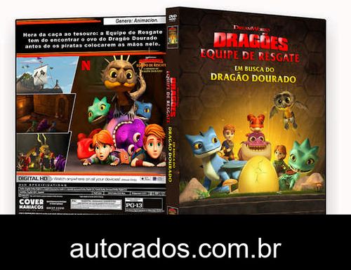 Dragões: Equipe de Resgate – Em Busca do Dragão Dourado (2020) DVD-R AUTORADO –