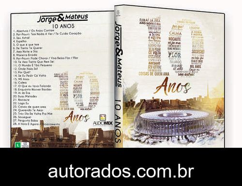 Jorge & Mateus 10 Anos Ao Vivo Em Brasília (2016) DVD-R OFICIAL –