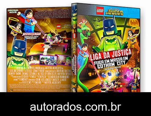 LEGO Liga da Justiça Fuga em Massa em Gotham City (2016) DVD-R OFICIAL –