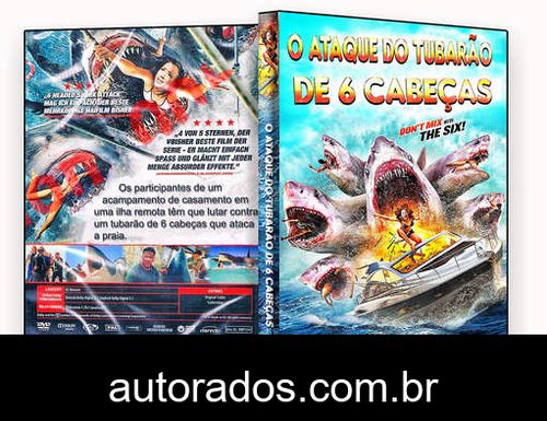 O Ataque do Tubarão de 6 Cabeças (2019) DVD-R AUTORADO –