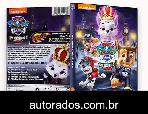 Paw Patrol Missão Paw (2018) DVD-R OFICIAL –
