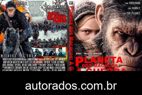 Planeta dos Macacos A Guerra (2017) DVD-R OFICIAL –