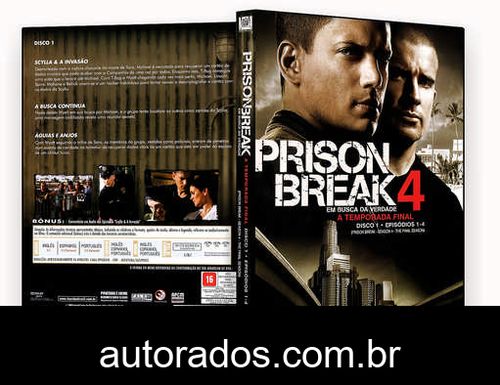 Prison Break 4ª Temporada Completa (2008) DVD-R OFICIAL –