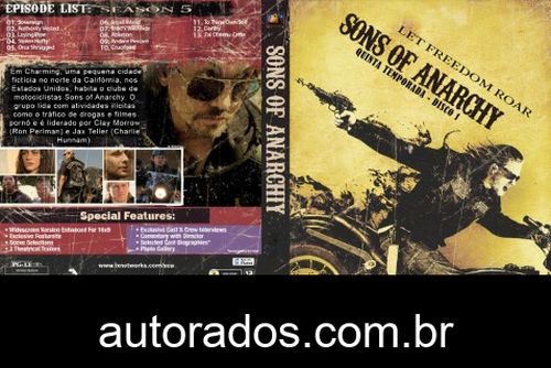 Sons of Anarchy 5ª Temporada Completa (2012) DVD-R AUTORADO –